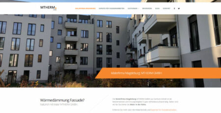Website MTHERM - Malerbetrieb Magdeburg